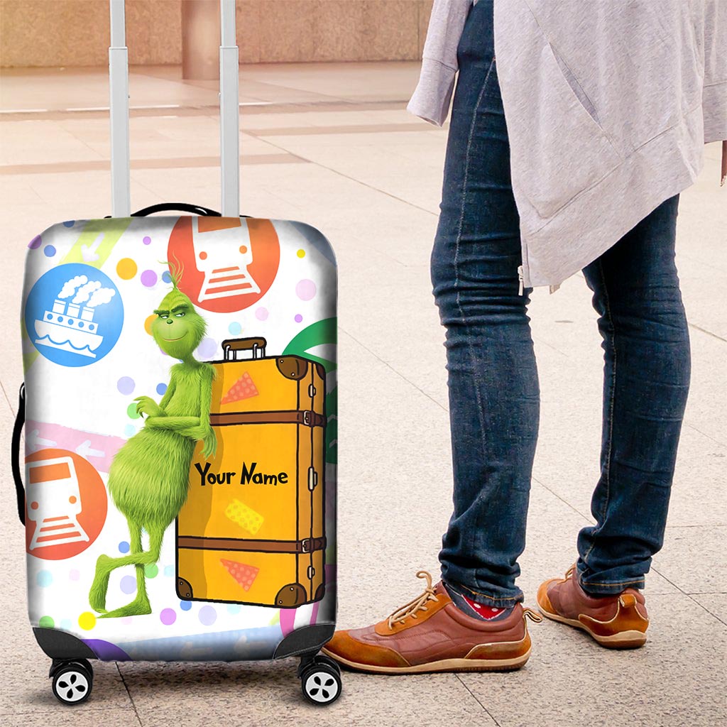 Personalized Luggage Cover Custom Name Travel Gift for Christmas