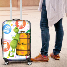 Load image into Gallery viewer, Personalized Luggage Cover Custom Name Travel Gift for Christmas
