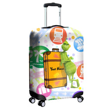 Load image into Gallery viewer, Personalized Luggage Cover Custom Name Travel Gift for Christmas
