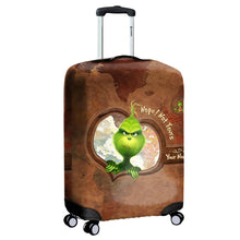 Load image into Gallery viewer, Personalized Grinch Luggage Cover Custom Name Travel Gift
