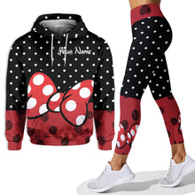 Load image into Gallery viewer, Personalized Hoodie and Leggings Set with Mouse Design for Kids
