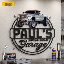 Load image into Gallery viewer, Personalized Classic Car Metal Sign Custom Photo Gift for Garage Decor
