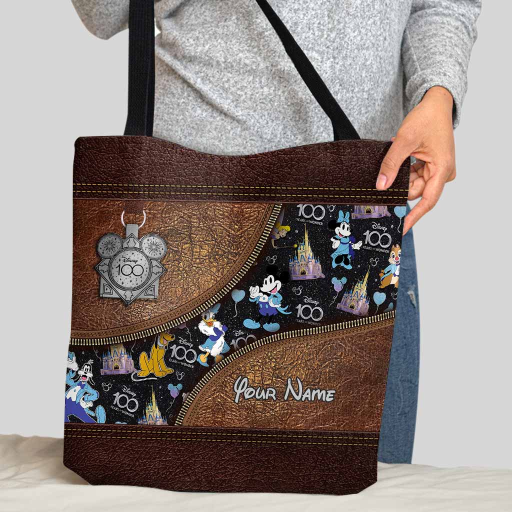 Personalized Disney 100 Years Tote Bag Custom Name Gift