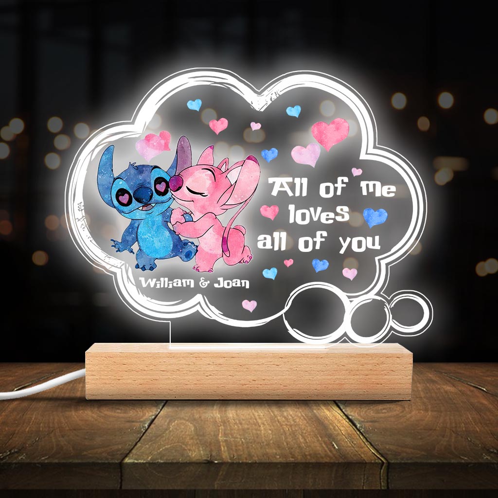 Personalized Couple Acrylic Plaque Light Base Gift for Anniversary