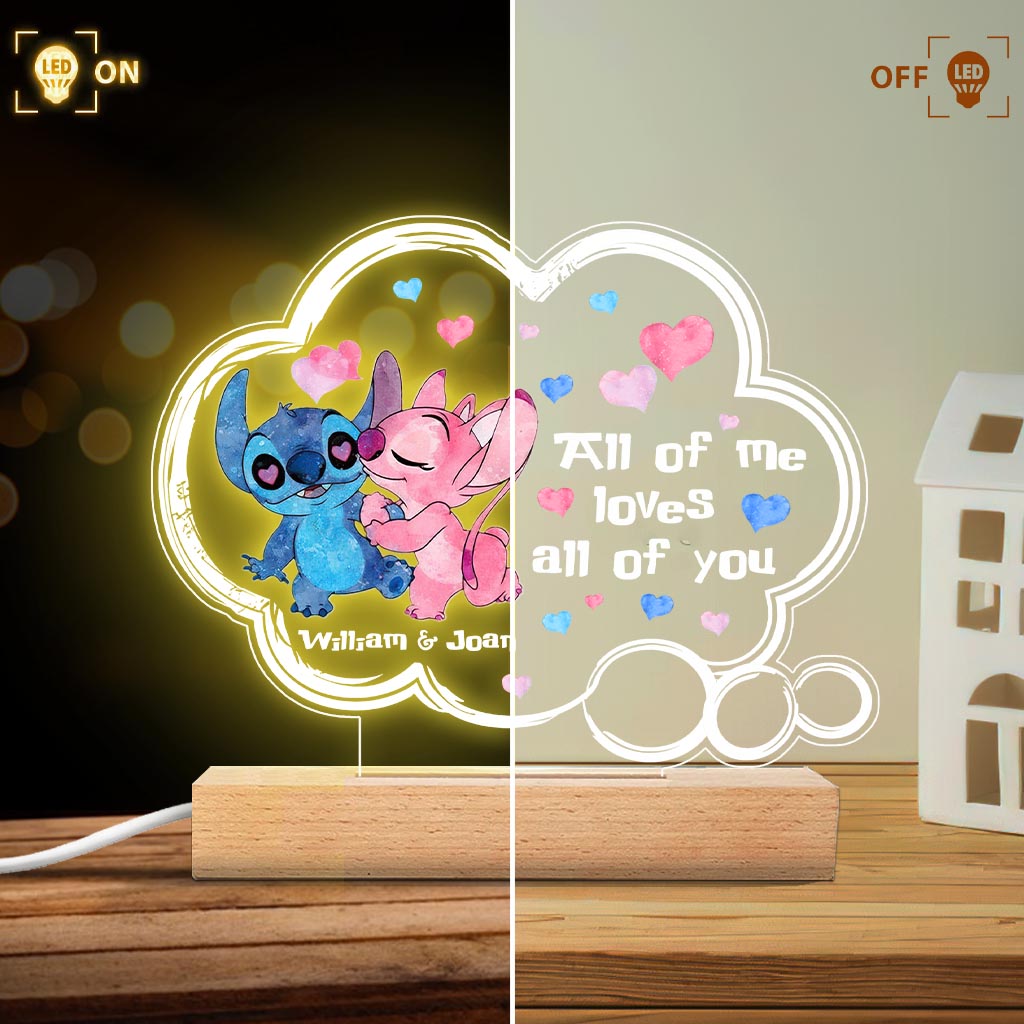 Personalized Couple Acrylic Plaque Light Base Gift for Anniversary