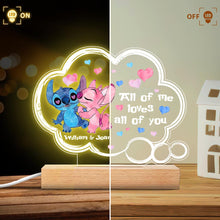Load image into Gallery viewer, Personalized Couple Acrylic Plaque Light Base Gift for Anniversary
