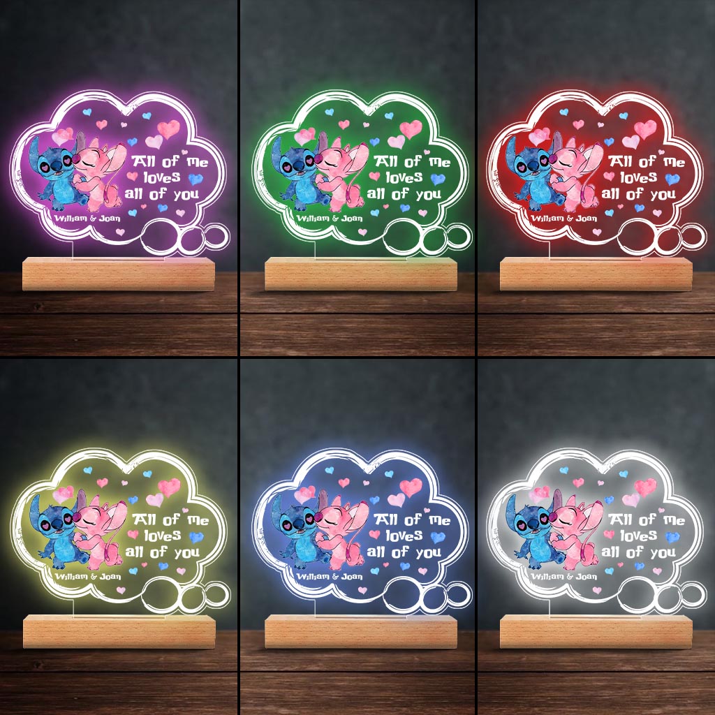 Personalized Couple Acrylic Plaque Light Base Gift for Anniversary