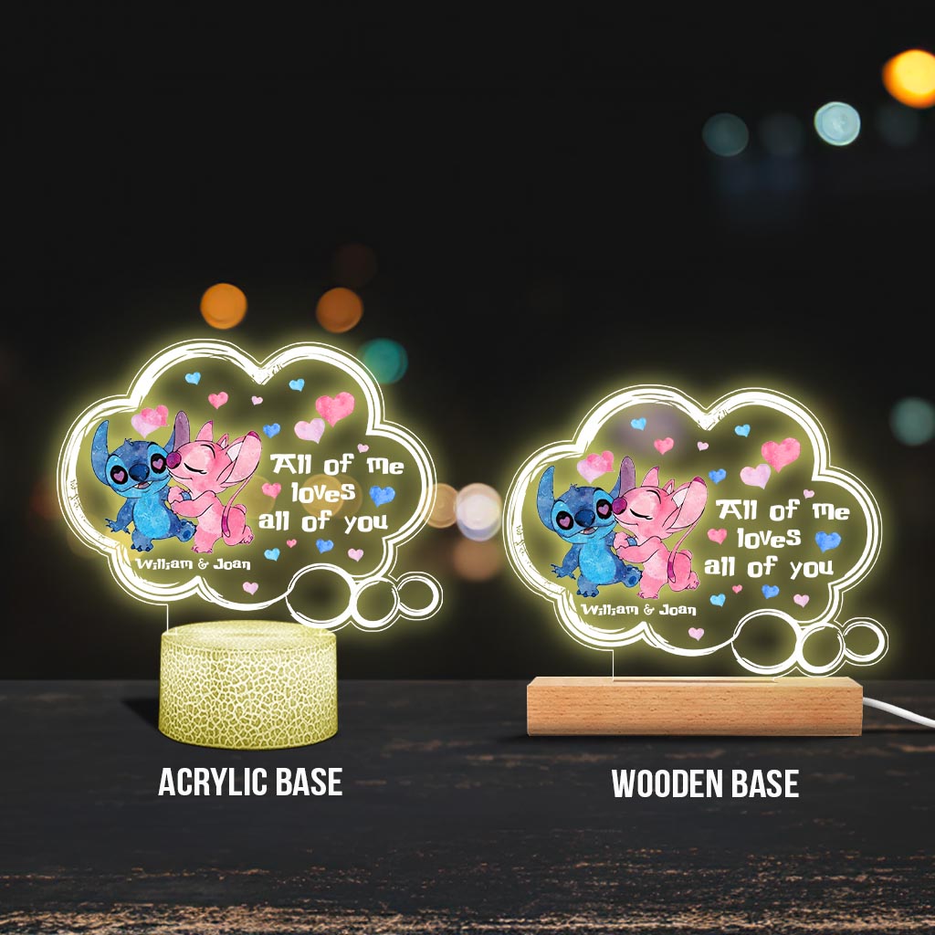 Personalized Couple Acrylic Plaque Light Base Gift for Anniversary