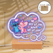 Load image into Gallery viewer, Personalized Couple Acrylic Plaque Light Base Gift for Anniversary
