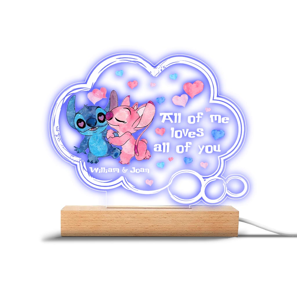 Personalized Couple Acrylic Plaque Light Base Gift for Anniversary