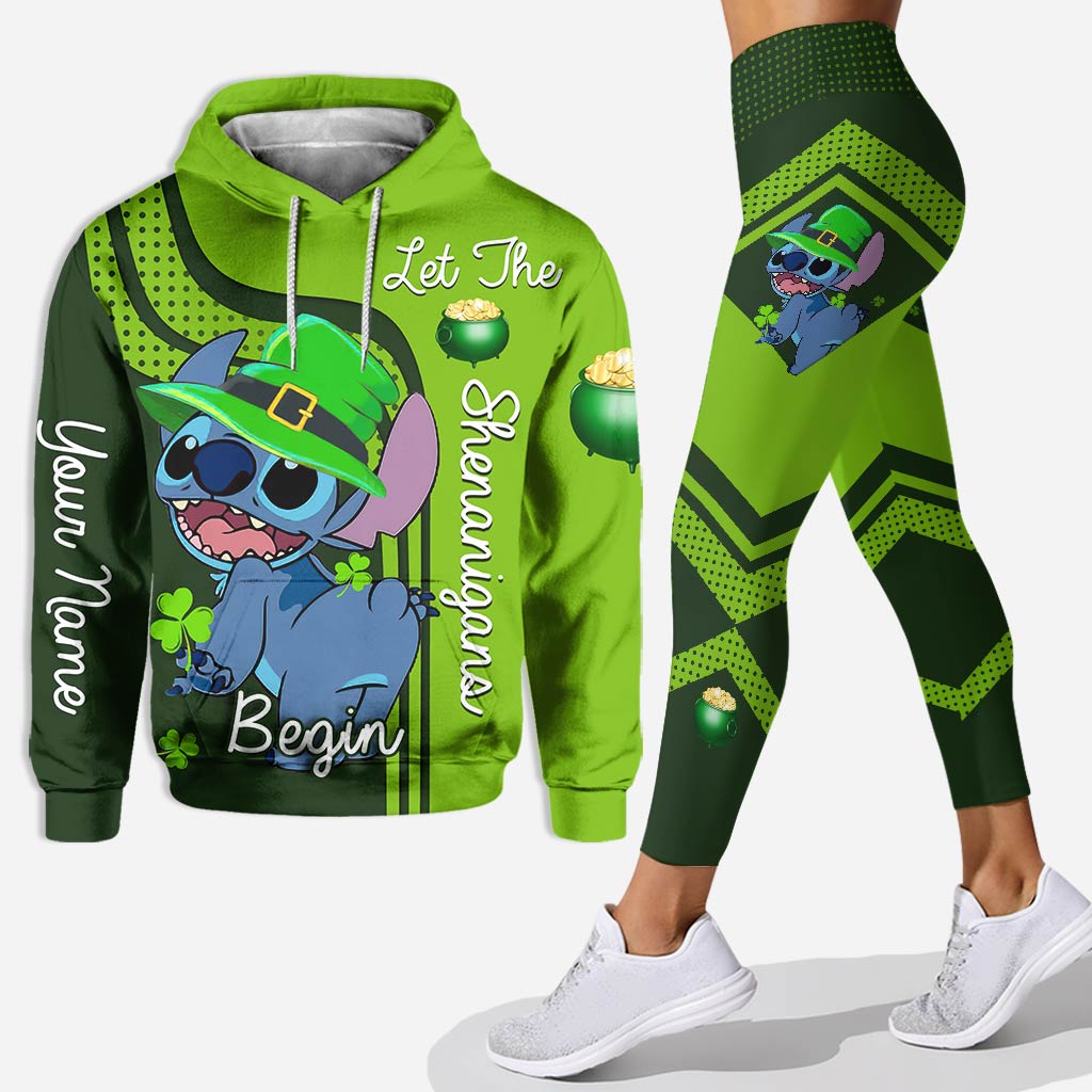Personalized St. Patrick's Day Hoodie and Leggings Set for Families