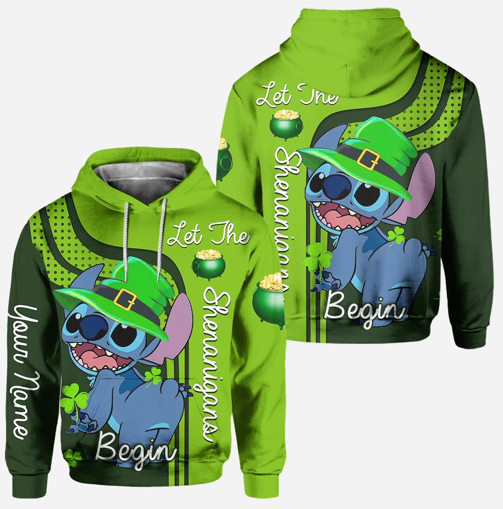 Personalized St. Patrick's Day Hoodie and Leggings Set for Families