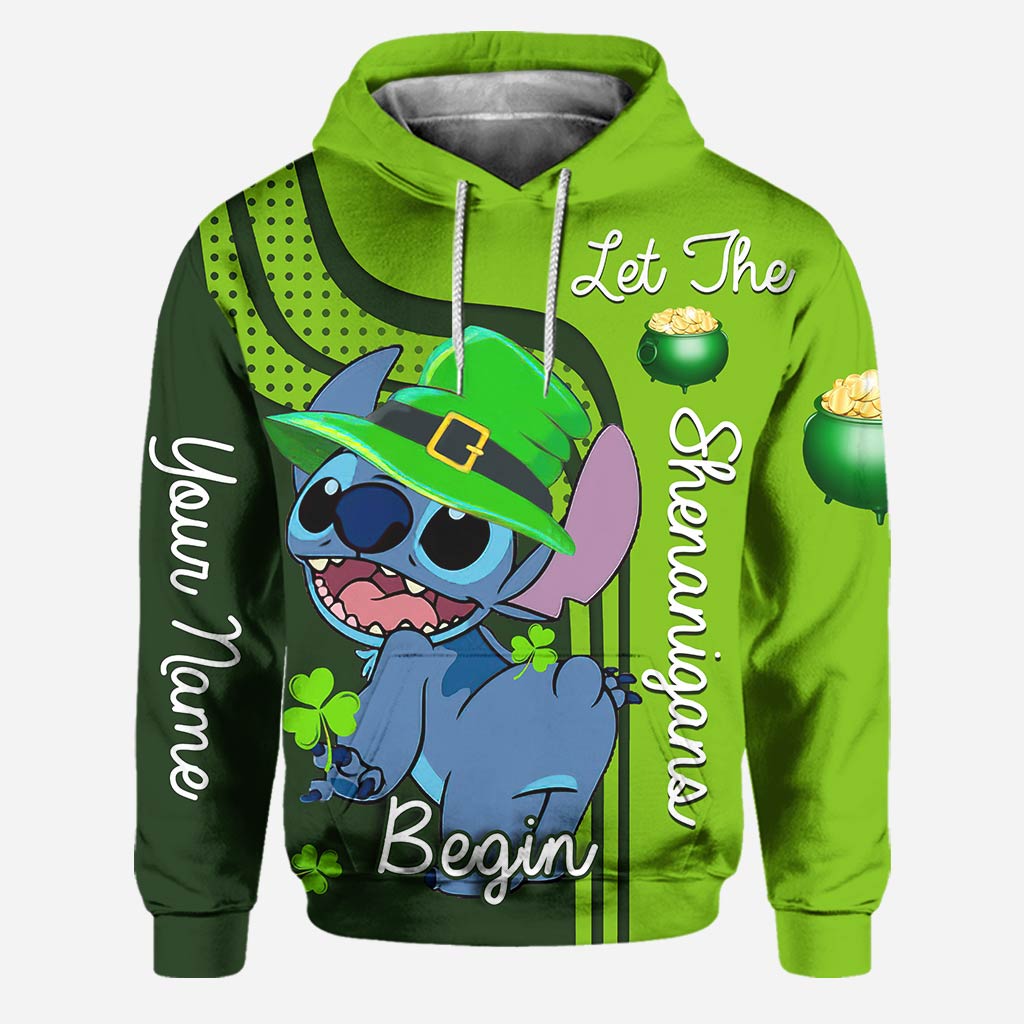 Personalized St. Patrick's Day Hoodie and Leggings Set for Families
