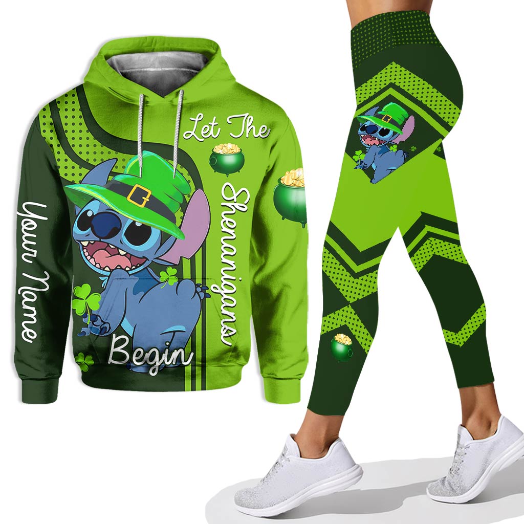 Personalized St. Patrick's Day Hoodie and Leggings Set for Families