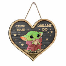 Load image into Gallery viewer, Personalized Heart Wood Sign with 3D Pattern Custom Gift for Kids
