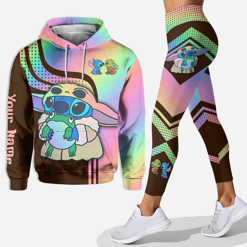 Personalized Hoodie and Leggings Set Custom Name Gift for Mom