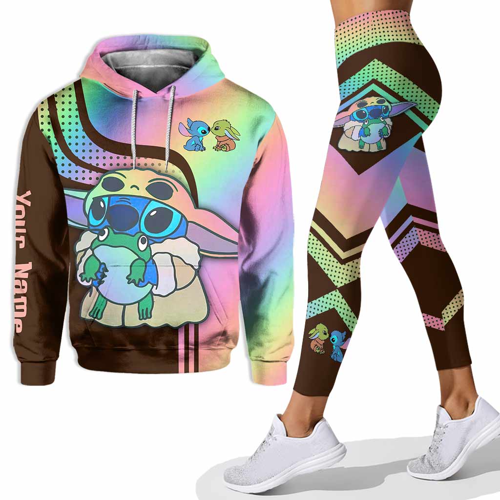 Personalized Hoodie and Leggings Set Custom Name Gift for Mom