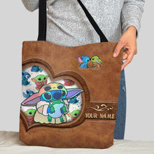 Load image into Gallery viewer, Personalized Cute Cartoon Tote Bag Custom Name Gift for Mom
