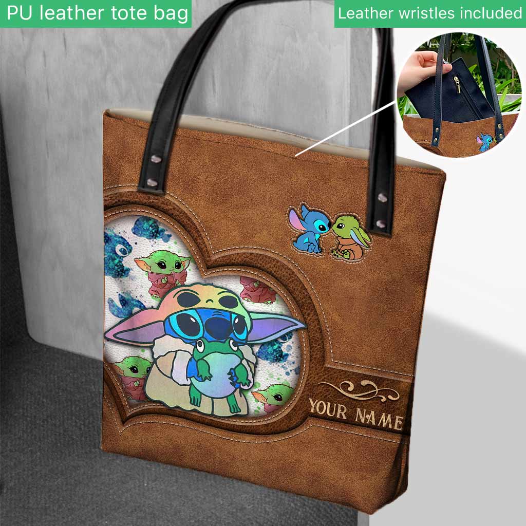 Personalized Cute Cartoon Tote Bag Custom Name Gift for Mom
