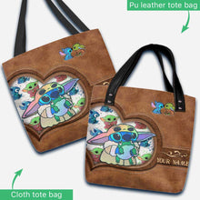 Load image into Gallery viewer, Personalized Cute Cartoon Tote Bag Custom Name Gift for Mom
