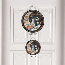 Load image into Gallery viewer, Personalized Round Wood Sign Love You To The Moon Gift for Couples
