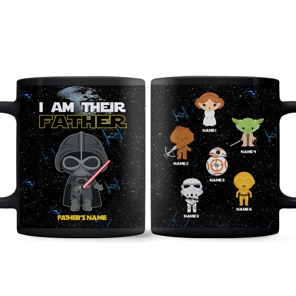 Personalized Star Wars Mug Gift for Dad Custom Names Father's Day