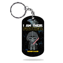 Load image into Gallery viewer, Personalized Stainless Steel Keychain I'm Their Father Gift for Dad
