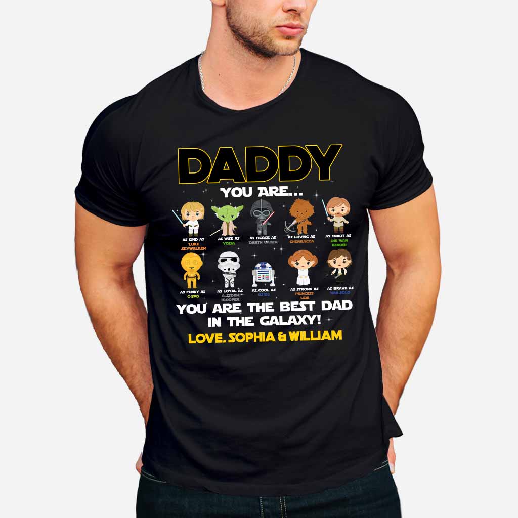 Personalized Father's Day T-shirt with Star Wars Design Gift for Dad