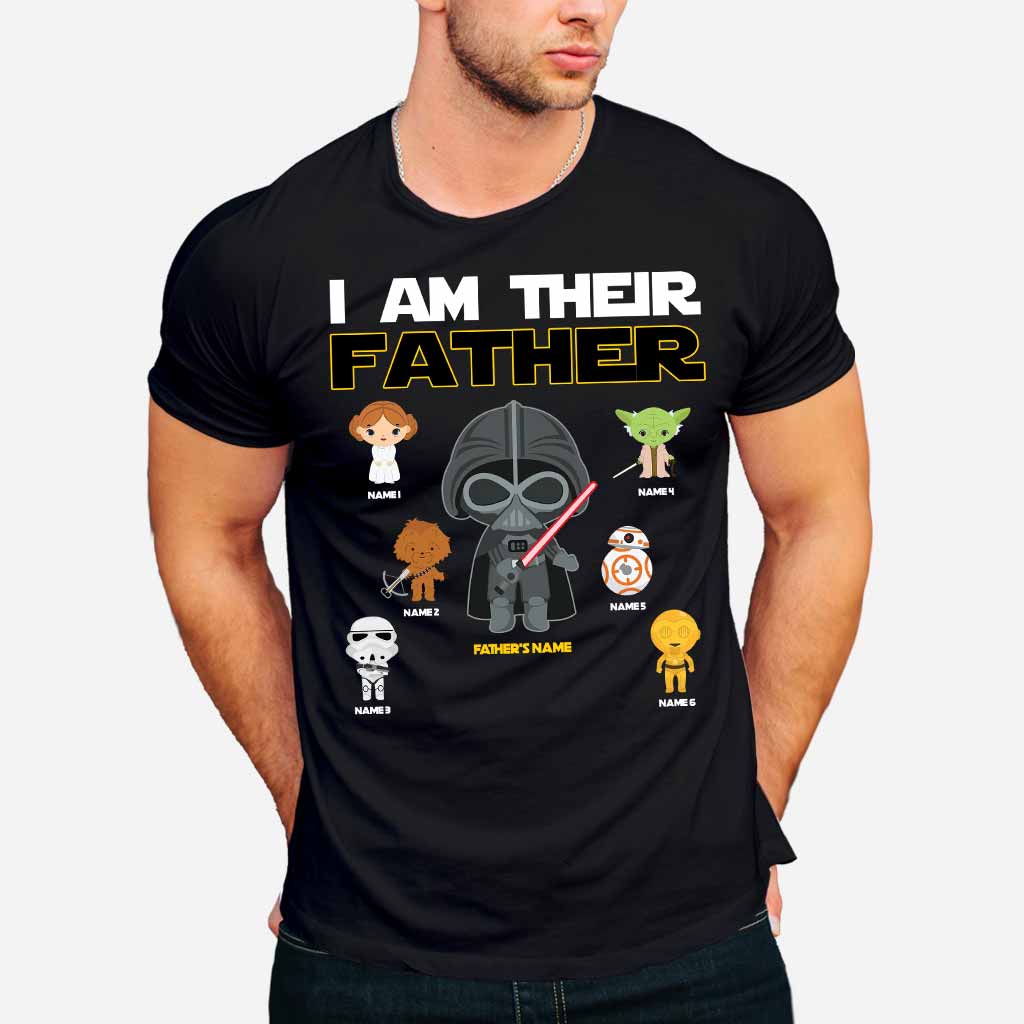 Personalized I Am Their Father T-Shirt & Hoodie Gift for Dad, Custom Name, Father's Day