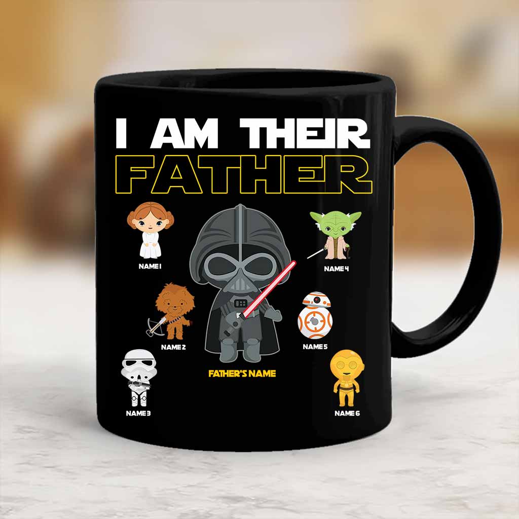 Personalized Star Wars Mug Custom Family Names Gift for Dad