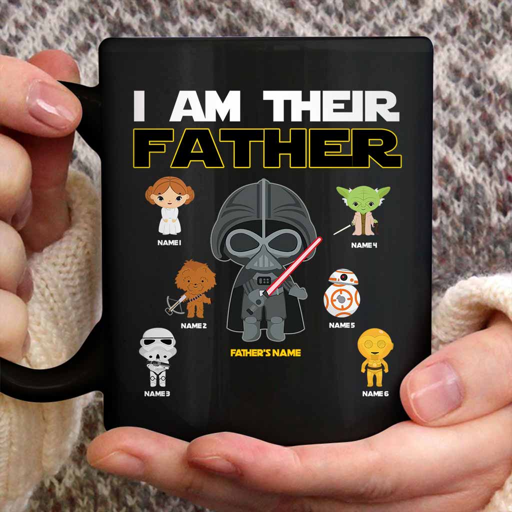 Personalized Star Wars Mug Custom Family Names Gift for Dad