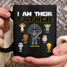 Load image into Gallery viewer, Personalized Star Wars Mug Custom Family Names Gift for Dad
