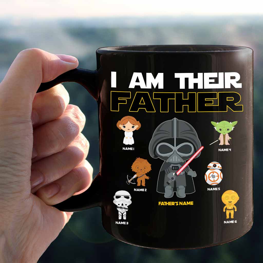 Personalized Star Wars Mug Custom Family Names Gift for Dad