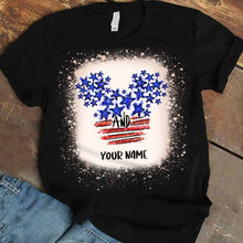 Load image into Gallery viewer, Personalized Stars And Stripes Mouse Ears T-Shirt &amp; Hoodie for Independence Day
