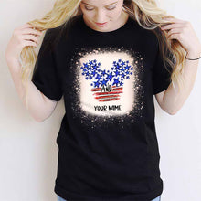 Load image into Gallery viewer, Personalized Stars And Stripes Mouse Ears T-Shirt &amp; Hoodie for Independence Day

