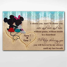 Load image into Gallery viewer, Personalized Love Canvas Poster Custom Couple Names Gift
