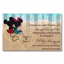 Load image into Gallery viewer, Personalized Love Canvas Poster Custom Couple Names Gift
