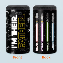 Load image into Gallery viewer, Personalized Stainless Steel Can Cooler I'm Their Father Gift
