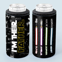 Load image into Gallery viewer, Personalized Stainless Steel Can Cooler I'm Their Father Gift
