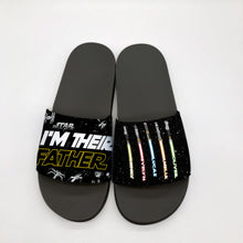 Load image into Gallery viewer, Personalized Slide Sandals Custom Name Gift for Dad
