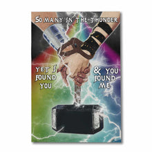 Load image into Gallery viewer, Personalized Canvas Print with Thunder Design for Couples
