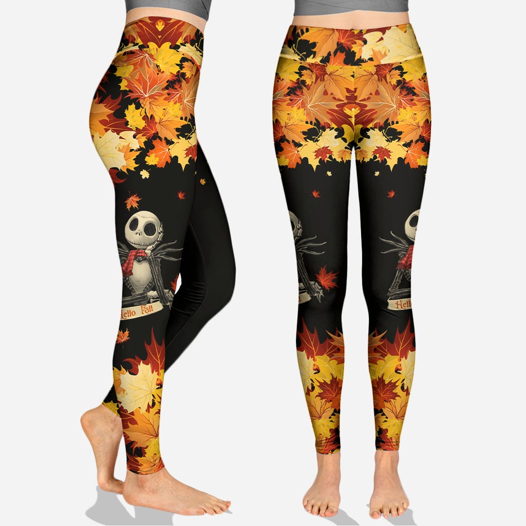 Personalized Fall Hoodie and Leggings Set with Custom Name