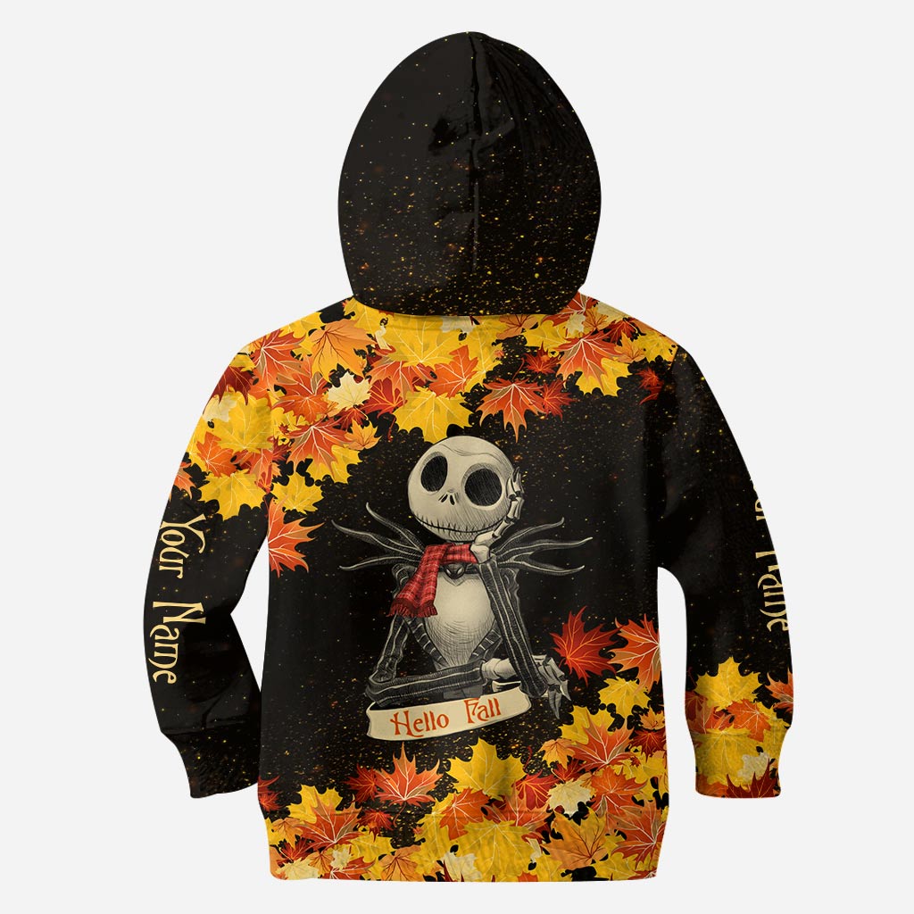 Personalized Fall Hoodie and Leggings Set with Custom Name