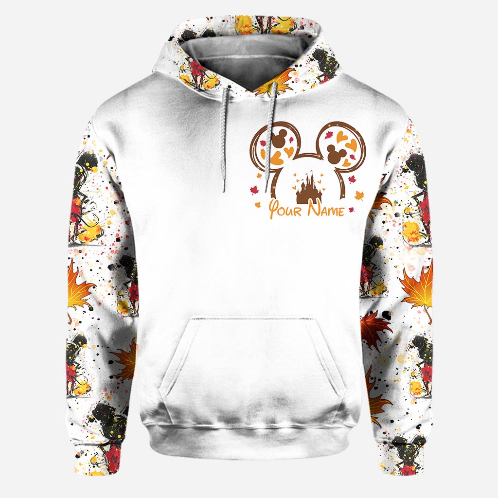 Personalized Fall Mouse Hoodie and Leggings Set for Women