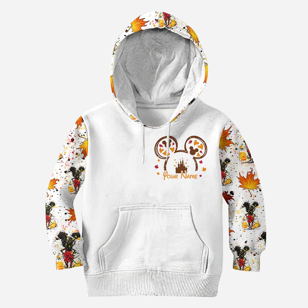 Personalized Fall Mouse Hoodie and Leggings Set for Women