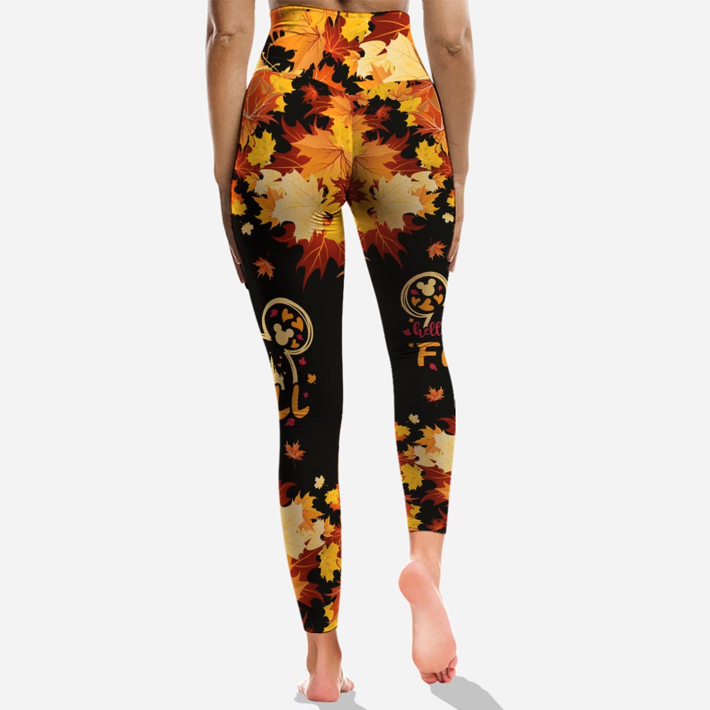 Personalized Fall Hoodie and Leggings Set Custom Name Gift