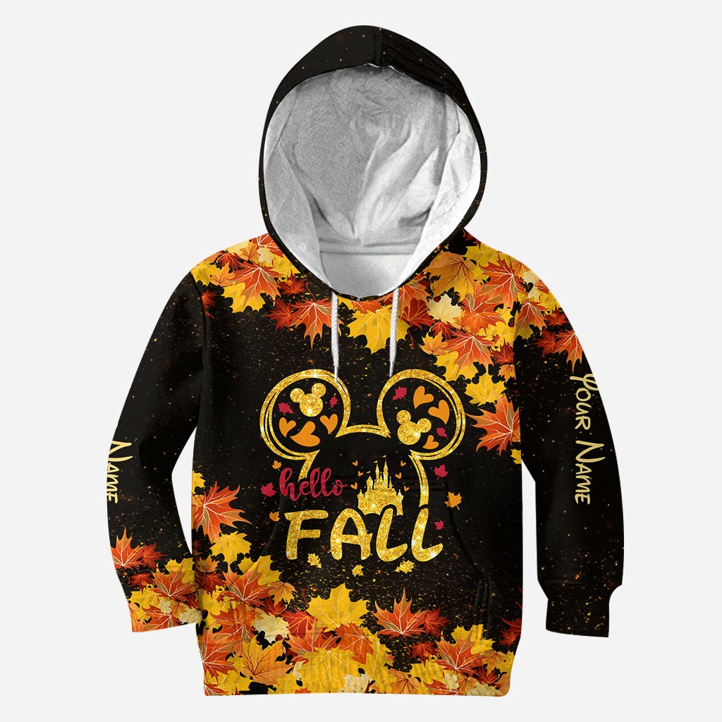 Personalized Fall Hoodie and Leggings Set Custom Name Gift