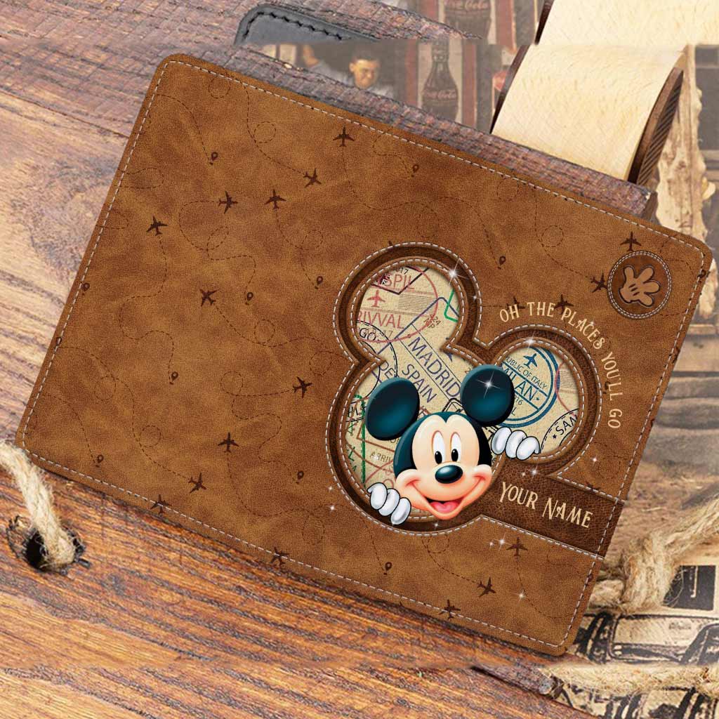 Personalized Travel Passport Holder Cute Design Custom Name Gift