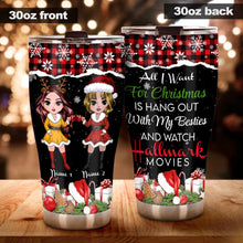 Load image into Gallery viewer, Personalized Christmas Tumbler Custom Friend Gift 20oz
