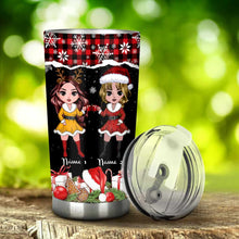 Load image into Gallery viewer, Personalized Christmas Tumbler Custom Friend Gift 20oz

